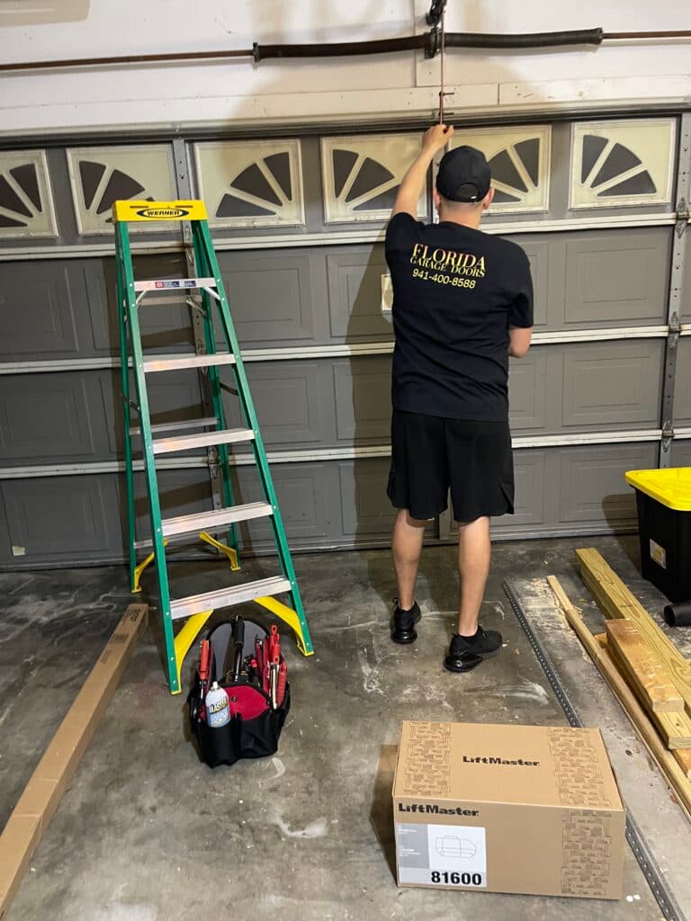 Florida Garage Door Pros technician at work